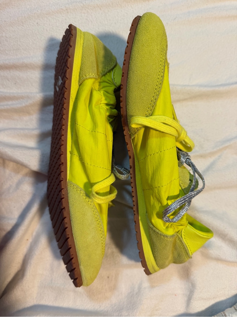 Vans Neon Yellow Ballet Sneakers - Picture 2 of 5